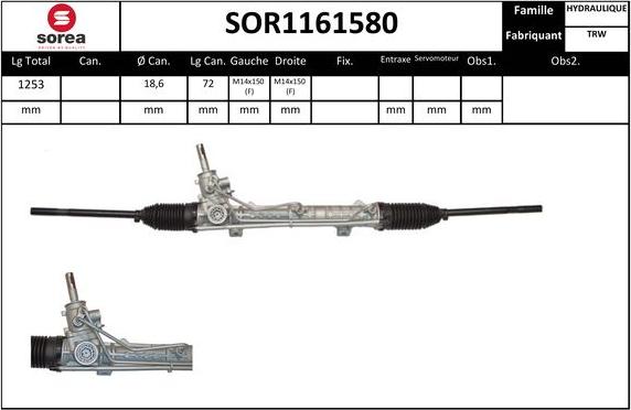 EAI SOR1161580 - Stūres mehānisms autodraugiem.lv