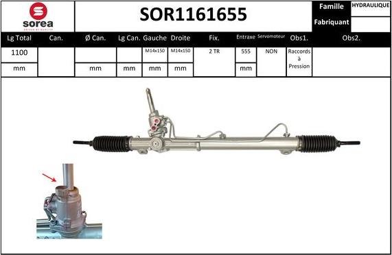 EAI SOR1161655 - Stūres mehānisms autodraugiem.lv