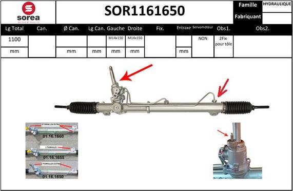 EAI SOR1161650 - Stūres mehānisms autodraugiem.lv