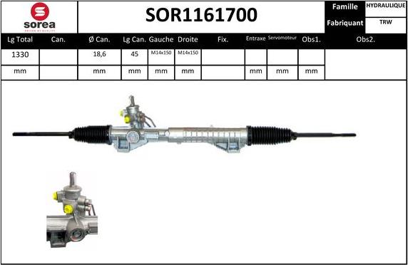 EAI SOR1161700 - Stūres mehānisms autodraugiem.lv