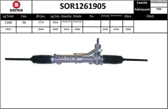EAI SOR1261905 - Stūres mehānisms autodraugiem.lv