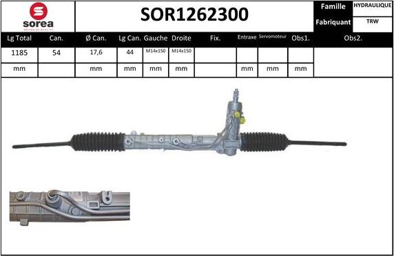 EAI SOR1262300 - Stūres mehānisms autodraugiem.lv