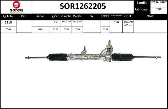 EAI SOR1262205 - Stūres mehānisms autodraugiem.lv
