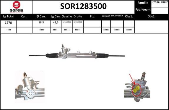EAI SOR1283500 - Stūres mehānisms autodraugiem.lv