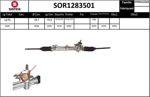 EAI SOR1283501 - Stūres mehānisms autodraugiem.lv