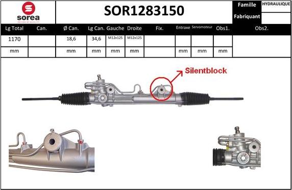 EAI SOR1283150 - Stūres mehānisms autodraugiem.lv
