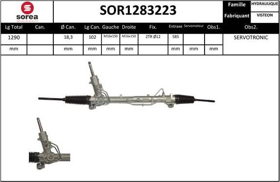 EAI SOR1283223 - Stūres mehānisms autodraugiem.lv