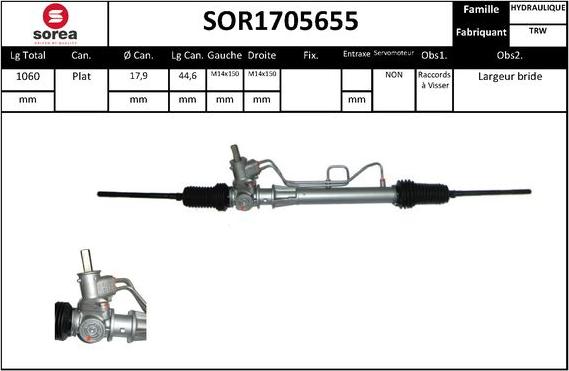 EAI SOR1705655 - Stūres mehānisms autodraugiem.lv