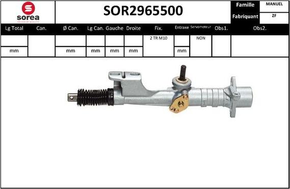 EAI SOR2965500 - Stūres mehānisms autodraugiem.lv