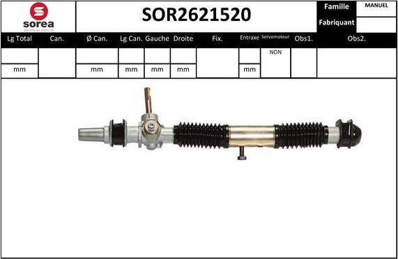 EAI SOR2621520 - Stūres mehānisms autodraugiem.lv