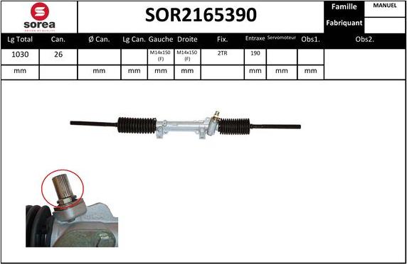 EAI SOR2165390 - Stūres mehānisms autodraugiem.lv