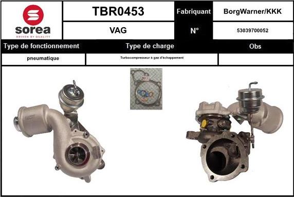 EAI TBR0453 - Kompresors, Turbopūte autodraugiem.lv