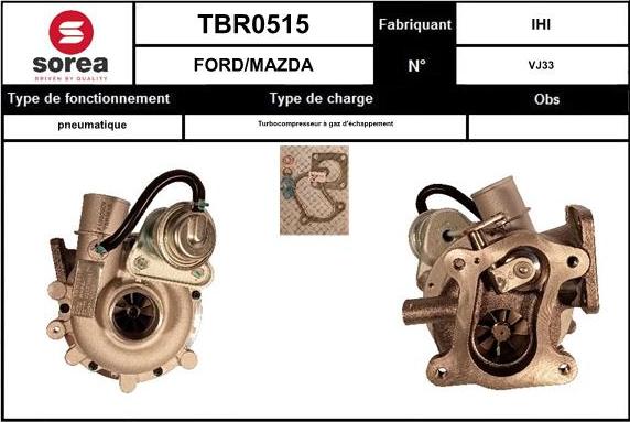 EAI TBR0515 - Kompresors, Turbopūte autodraugiem.lv