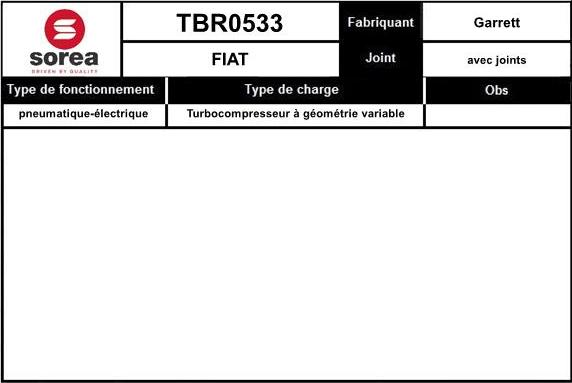EAI TBR0533 - Kompresors, Turbopūte autodraugiem.lv