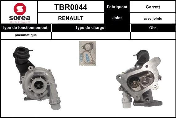 EAI TBR0044 - Kompresors, Turbopūte autodraugiem.lv