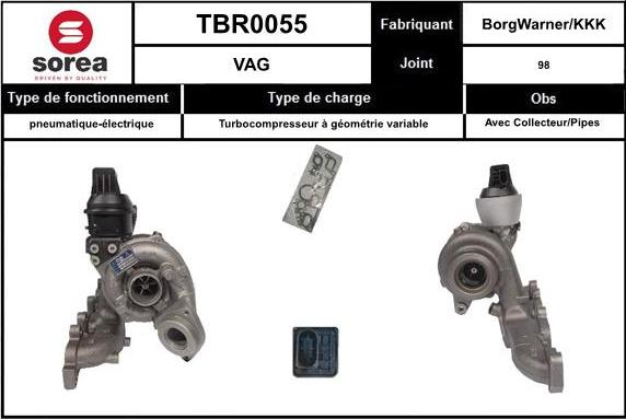 EAI TBR0055 - Kompresors, Turbopūte autodraugiem.lv