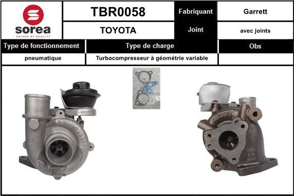EAI TBR0058 - Kompresors, Turbopūte autodraugiem.lv