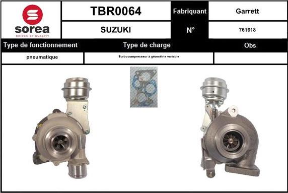 EAI TBR0064 - Kompresors, Turbopūte autodraugiem.lv