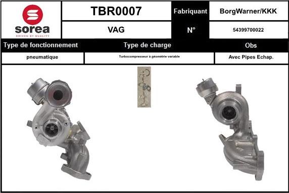 EAI TBR0007 - Kompresors, Turbopūte autodraugiem.lv