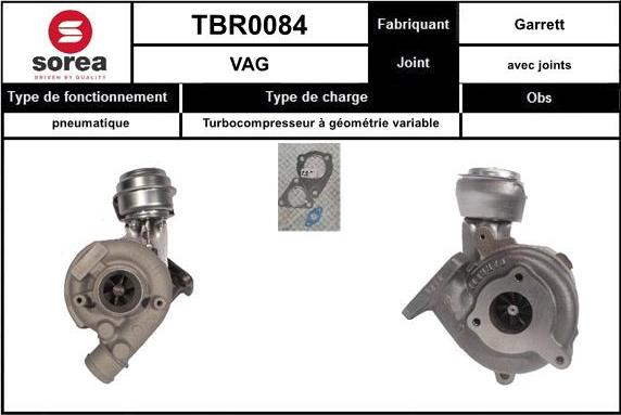 EAI TBR0084 - Kompresors, Turbopūte autodraugiem.lv