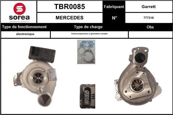 EAI TBR0085 - Kompresors, Turbopūte autodraugiem.lv