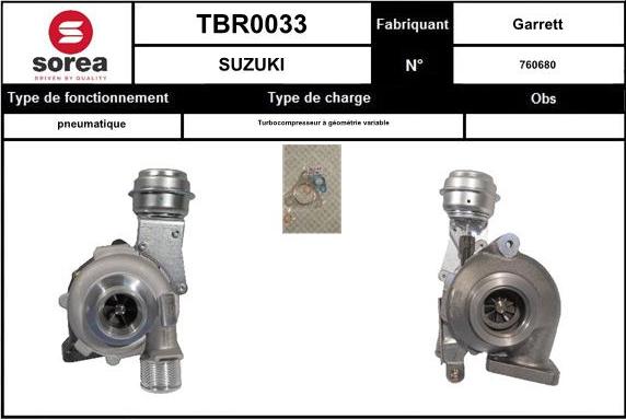 EAI TBR0033 - Kompresors, Turbopūte autodraugiem.lv