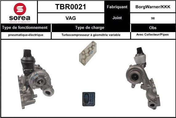EAI TBR0021 - Kompresors, Turbopūte autodraugiem.lv