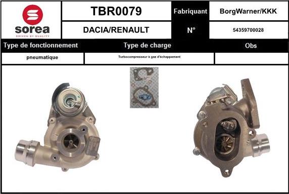 EAI TBR0079 - Kompresors, Turbopūte autodraugiem.lv