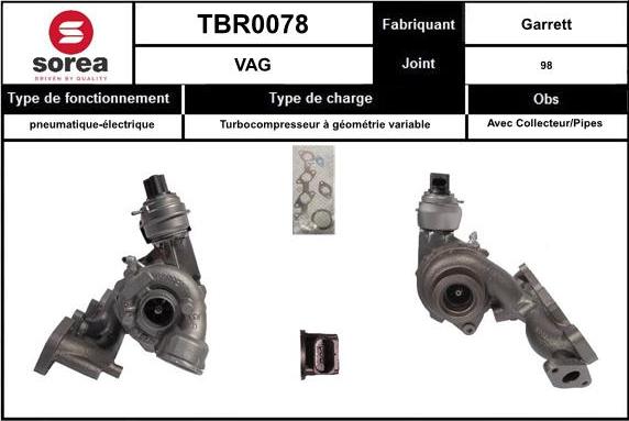 EAI TBR0078 - Kompresors, Turbopūte autodraugiem.lv