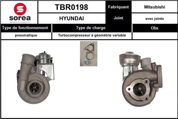 EAI TBR0198 - Kompresors, Turbopūte autodraugiem.lv