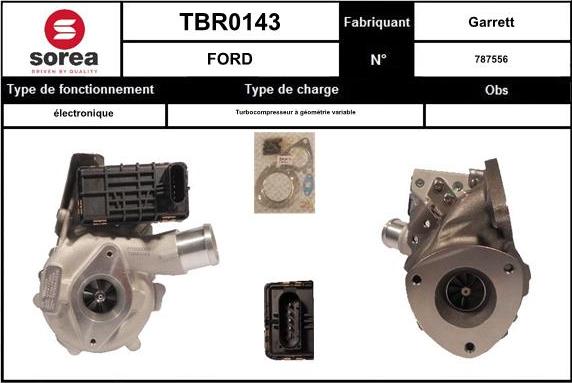 EAI TBR0143 - Kompresors, Turbopūte autodraugiem.lv