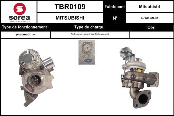 EAI TBR0109 - Kompresors, Turbopūte autodraugiem.lv