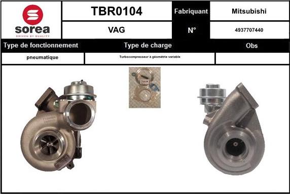 EAI TBR0104 - Kompresors, Turbopūte autodraugiem.lv