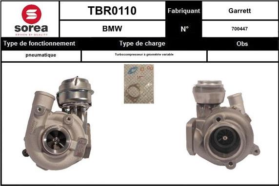 EAI TBR0110 - Kompresors, Turbopūte autodraugiem.lv