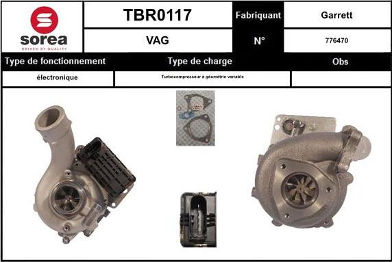 EAI TBR0117 - Kompresors, Turbopūte autodraugiem.lv