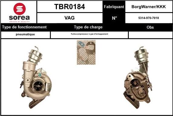 EAI TBR0184 - Kompresors, Turbopūte autodraugiem.lv