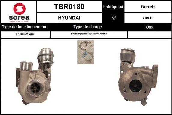 EAI TBR0180 - Kompresors, Turbopūte autodraugiem.lv