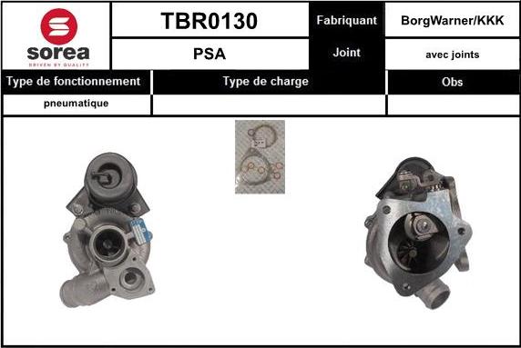 EAI TBR0130 - Kompresors, Turbopūte autodraugiem.lv