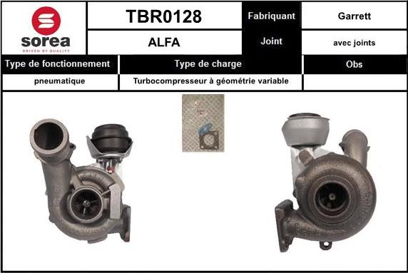 EAI TBR0128 - Kompresors, Turbopūte autodraugiem.lv