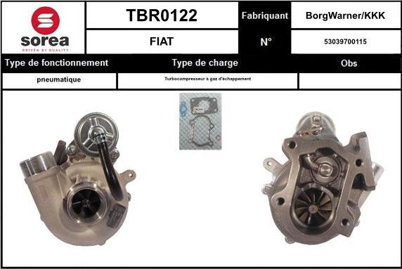 EAI TBR0122 - Kompresors, Turbopūte autodraugiem.lv
