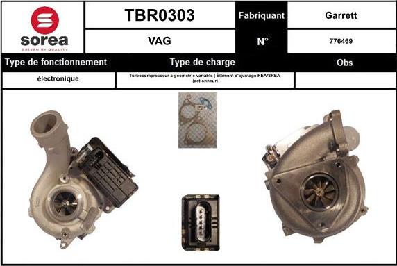 EAI TBR0303 - Kompresors, Turbopūte autodraugiem.lv