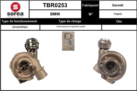 EAI TBR0253 - Kompresors, Turbopūte autodraugiem.lv