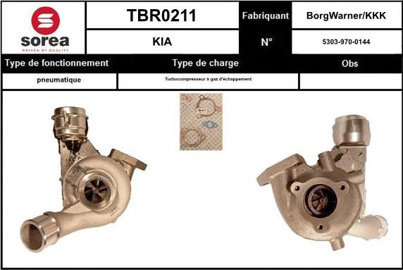 EAI TBR0211 - Kompresors, Turbopūte autodraugiem.lv
