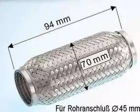 Eberspächer 99.001.79 - Gofrēta caurule, Izplūdes gāzu sistēma autodraugiem.lv