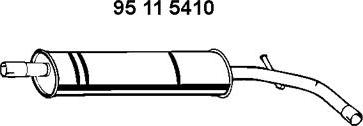 Eberspächer 95 11 5410 - Vidējais izpl. gāzu trokšņa slāpētājs autodraugiem.lv