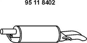 Eberspächer 95 11 8402 - Izplūdes gāzu trokšņa slāpētājs (pēdējais) autodraugiem.lv