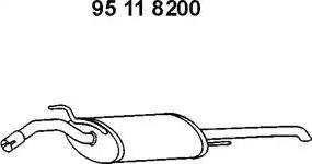 Eberspächer 95 11 8200 - Izplūdes gāzu trokšņa slāpētājs (pēdējais) autodraugiem.lv