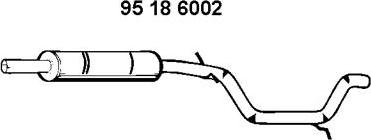 Eberspächer 95 18 6002 - Vidējais izpl. gāzu trokšņa slāpētājs autodraugiem.lv