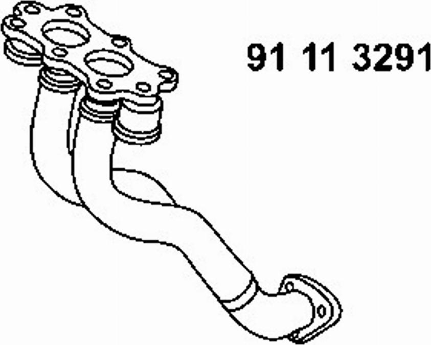 Eberspächer 91 11 3291 - Izplūdes caurule autodraugiem.lv