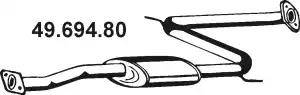 Eberspächer 49.694.80 - Vidējais izpl. gāzu trokšņa slāpētājs autodraugiem.lv